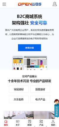 手機端大氣通用公司網(wǎng)站模版